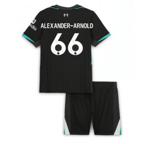 Billiga Liverpool Alexander-Arnold #66 Bortatröja Barn 2024-25 Kortärmad (+ Korta byxor)